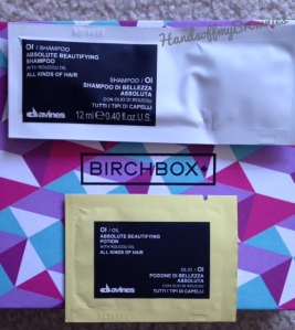 Birchbox Bonus -Davines Oi Shampoo and Oi Oil Absolute Beautifying Potion